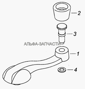 5320-6104060 Ручка стеклоподъемника  